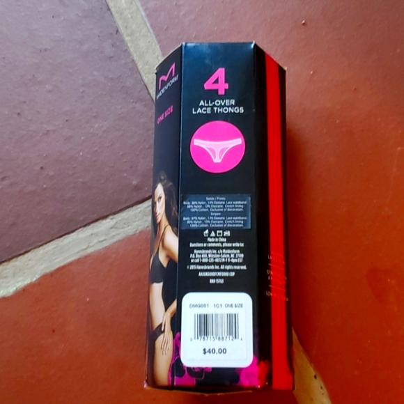 Maidenform All-Over Lace Thong Panties. 4 pack. ONE SIZE. BRAND NEW! - Picture 6 of 6